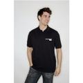 Black Cotton Men's Poloshirt