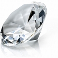 Diamond Shape Crystal Paperweight