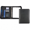Houghton PU A4 Zipped Ring Binder With Calculator