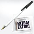 Recycled Newspaper Pen with lid