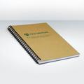 Wire Notebook A4, Recycled Natural Board & Paper