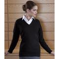 Ladies Lambswool V Neck Sweater