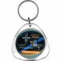 Triangular Acrylic Keyring