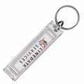 Slimline Rectangular Acrylic Keyring