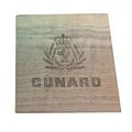 Historic Limited Edition Cunard Wooden Coaster