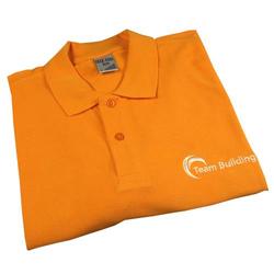 Mens Orange Team Poloshirt