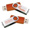 Frontline 2Gb Twister Usb With Orange Rubber