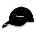 Black Heavy Cotton Baseball Cap with Reflective Sandwich