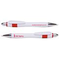 A&E Agency Mika White Pen With Red Trim