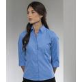 Ladies 3/4 Sleeve Poly Cotton Poplin Shirt