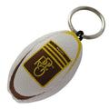 Rugby ball shaped key ring