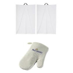 P&O Cruises Oven Glove and Tea Towels - Box of 70