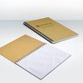 Wire Notebook A5, Recycled Natural Board & Paper