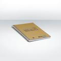 Wire Notebook A6, Recycled Natural Board & Paper