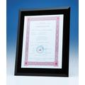 Black Glass Certificate Frame